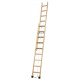ESCALERA EXTENSIBLE A CUERDA DE MADERA